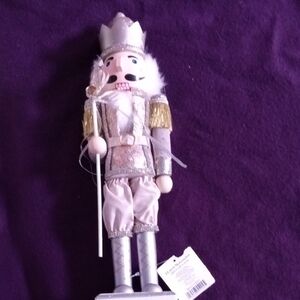 Silver and Gold Nutcracker Figurine